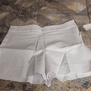 Women’s White Flared Shorts